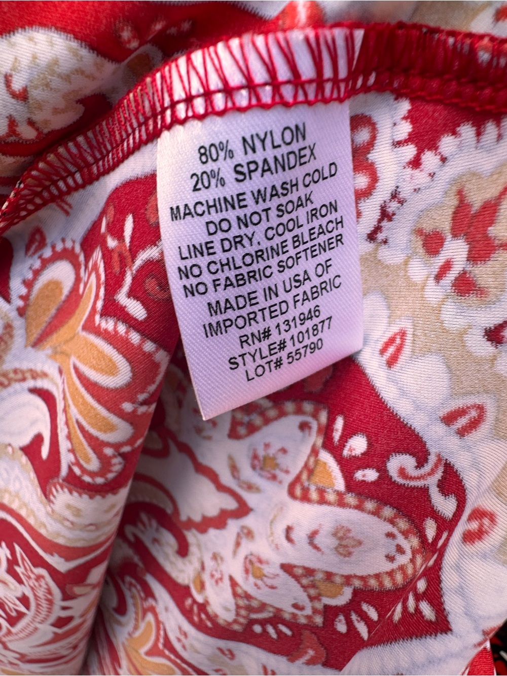 Jude Connally Red Paisley Long-Sleeve Shirt Dress XL NWT - Picture 11 of 11